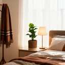 2-Piece Brown Knitted Texture Concrete Planter Set - 6" & 3.9" Indoor Decorative Pots for Plants, Succulents & Flowers | Rustic Farmhouse Home Decor (Non-Drainage Cache Pots)