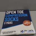 Doctor's Select 3 Pairs Copper Toeless Compression Socks Women & Men - 20-30 mmHg Open Toe Compression Socks Knee High Women (Medium)