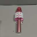 Amazmic Toys for Girls, Kids Karaoke Microphone Toddler Microphone for Kids with Lights, for Girls, Birthday Party Boys Toy Age 3 4 5 6 7 8+(Light Pink)