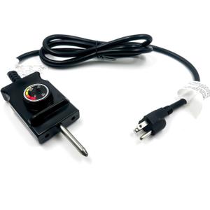 Adjustable Thermostat Controller Probe Cord Fit for Masterbuilt Electric Smoker Replacement Parts, 1.55 Inch Spacing Analog Plug for MB20070210 MB25075517, Compatible with Skillet and Griddle