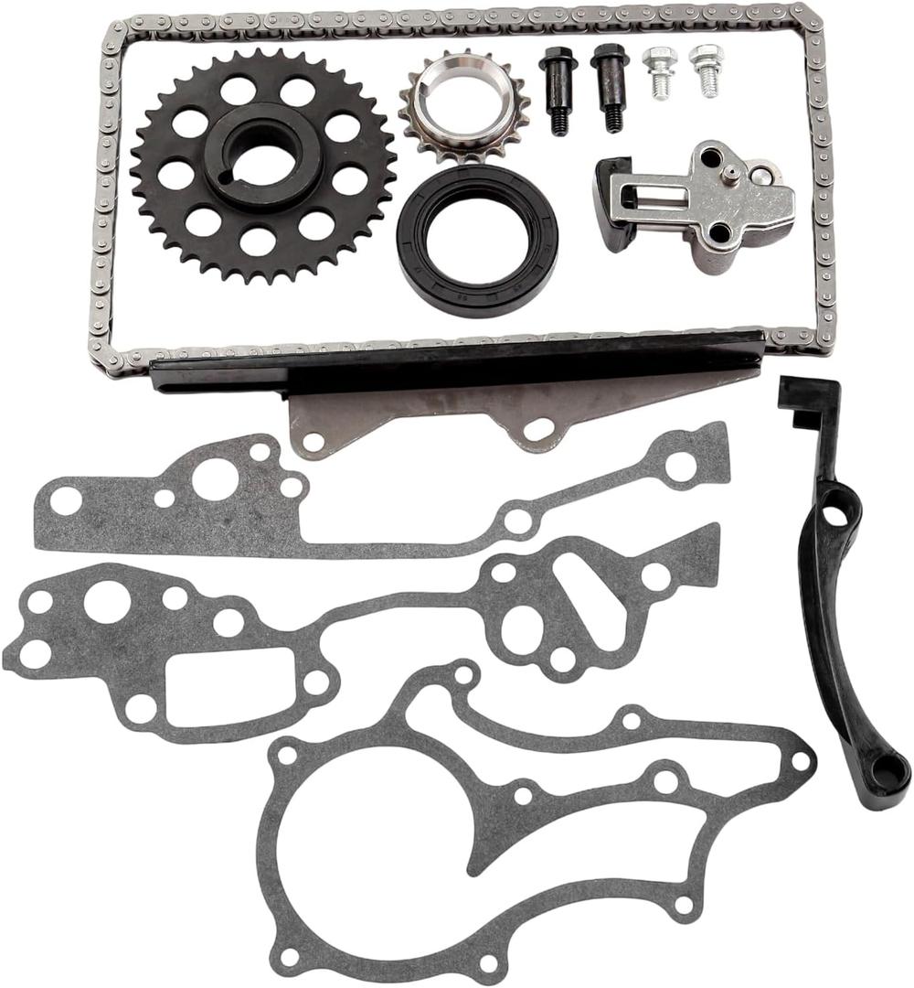 ECCPP Timing Chain Gear Kit Set fits for 1985-1995 Toyota 22R 22RE Pickup For 4RUNNER 2.4L 9-4148S