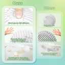 ddLUCK Sensory Activity Ball, Silicone Fidget Toys for Autism, ADHD, Stress & Anxiety Relief, 10 Colors Silent Calming Travel Play Fidgets Toy Balls for Kids 3+ & Adults with 20 Strings (White)