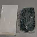 Glitinsel 20 Pcs Dusty Blue Large Velvet Christmas Bows 4.7" x 11" Big Pre Tied Handmade Fringe Velvet Ribbon Bows 1" Wide Rustic Crafts Gift-Bows with Twist Tie for Gift Wrapping Christmas Decor