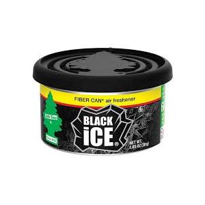 LITTLE TREES Car Air Freshener | Fiber Can Provides Long Lasting Scent for Auto or Home | Recycled Fiber | Black Ice, 3 Air Fresheners