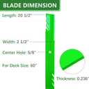 038-6003-00 Blades Fit for Bad Boy 60 inch Decks Maverick HD Outlaw xp Avenger ZT Elite CZT Zero Turn Mower(3 Pack)