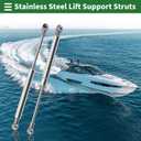 Motoforti 10inch/254mm 40lb/180N/18kg Stainless Steel Lift Support Struts Ball Joint Gas Spring for Boat Marine Hatch Cover Storage Lid Toolbox Cover 2 Pcs