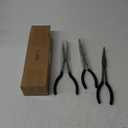 3 Pcs 11 Inch Needle Nose Pliers Set 25 45 90 Bent Nose Pliers for Commodity Production, Hardware Bending and Electronic Assembly
