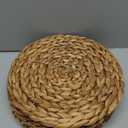 CENBOSS Woven Placemats (11.8" Set of 8, Brown Wash) Round Placemat, Wicker Place mats, Rattan Place mat, Plate Chargers