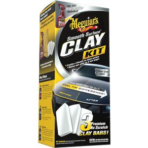 Meguiar's G191700 Smooth Surface Clay Kit, Safe and Easy Car Claying for Smooth as Glass Finish