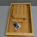 Premium Bamboo Bathtub Tray Caddy - Bath Tub Tray Table for Bathtub - Bath Caddy Tray for Bathtub, Expandable Size, Fits Most Bath Tubs (Natural(bamboo Wood Color))