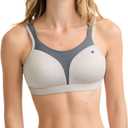 Champion Womens Women's Sports Bra, High-Impact, Maximum Support, Breathable, Moisture Wicking (40DDD, Oxford Heather/Medium Grey)