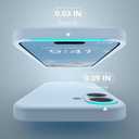 Magnetic for iPhone 16 Plus Case, Compatible with MagSafe, [Full Camera Protection][Screen Protector] Silicone Shockproof Protective Phone Case for iPhone 16 Plus 6.7", Light Blue