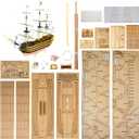 GAWEGM Ship Model Building Kits - 1/200 HMS Victory Ship Model - Sailing Boat Model