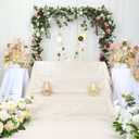 DUOBAO Aisle Runner for Wedding Ivory 15FTx4FT Sequins Indoor Outdoor Ceremonies Decor Carpet Runners Rugs Church Wedding Walkway Carpet (4FTx15FT)