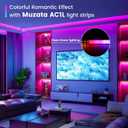 Muzata 5Pack 3.3FT/1M LED Channel Aluminum U Shape Silver LED Strip Diffuser Channel with Milky White Cover Easy Installation U1SW WW 1M