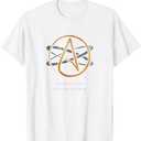Atheist Logo Science Atom Symbol Question Everything T-Shirt T-Shirt, Size M