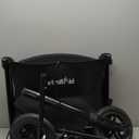 Walkers for Seniors,Heavy Duty Rollator Walker Wheelchair Combo, 2 in 1 Rollator Transport Chair with Brakes, 450 lb Rolling Walker 10" Big Wheels for All Terrain, Black