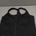 TrainingGirl Zip Front Closure Longline Sports Bras for Women - Workout Crop Tank Tops Yoga Camisole Criss Cross Back, Size XL