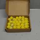 kymqlyw 60 Pcs 1.18 inches Yellow Christmas Ball Christmas Tree Ornaments Christmas Tree Pendants Xmas Shiny Balls Baubles Set for Christmas Tree Hanging Wreath Garland Decorations（Yellow Glitter）