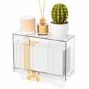 Cq acrylic Multifold Paper Towel Dispenser & Box for Bathroom,Home,Counter Top or Wall Mount, Clear Commercial Paper Towel Holder forZ Fold,C Fold,Trifold,Folded,Hand Paper and Guest Napkin Holder