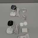 2K Cameras for Home Security-Outdoor/Indoor Camera for Dog/Cat/Pet/Nanny/Baby/Elderly, Color Night Vision, White Light, Siren, 24/7 SD Recordings, Works with Alexa, Plug in (C1-White-2pack-2.4G)