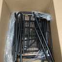 Kitsure Over Toilet Storage Rack - Metal Over Toilet Bathroom Organizer Shelf, Over the Toilet Storage Cabinet with Paper Holder and Hooks, Bathroom Cabinet for Laundry, Black, 3 Tiers (63.2" H)
