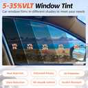 2PLY Premium Carbon 15% VLT Window Tint Film for Cars 40" X 100FT | 8 Pcs Installation Tools Kit, Heat & UV Block, Scratch Resistant, All Car Side & Rear, Reusable