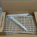 Amazon Basics 3-Shelf Adjustable Heavy Duty Steel Wire Shelving Rack with Chrome Finish, No-Tool Assembly, 250 lbs per Shelf, 23.2" L x 13.4" W x 30" H