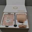 Coffee Mug Warmer & iKago Mug Set, Accurate Temperature Control Smart Heated Mug for Desk, Electric Coffee Warmer with Auto Shut Off & Real-Time Temp Display, Gifts for Men Women, 15oz Ceramic Mug (Pink)