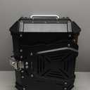 kumaziin Motorcycle Top Case Aluminum 45L Motorcycle Top Box with Unique Security Lock, Secure & Durable Black Tail Box Easy-to-Install Black
