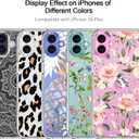 bicol for iPhone 16 Plus Case with Screen Protector, Enhanced Camera Protection, Crystal Acrylic Clear with Fashionable Pattern Designs for Girls Women, Slim Fit Protective Phone Cover, Nice Lemons