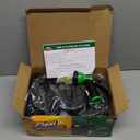 Flexi Hose Expandable Garden Hose with 8 Function Nozzle, 150FT - Lightweight Retractable Garden Hose, Water Hose - No-Kink Flexibility, 3/4 Inch Solid Brass Fittings and Double Latex Core (Black)