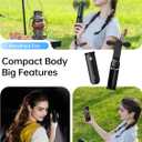 JISULIFE Handheld Fan with 4500 mAh Powerbank Max 37 Hours Runtime, Pocket Portable Battery Operated or USB Powered Folding Personal Fan, 3 Speeds, Gifts for Women Men Kids Gift for Festival(Black)