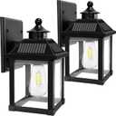 Solar Wall Lights Outdoor, Dusk to Dawn Solar Sconces, Motion Sensor Porch Lights Waterproof with 3 Lighting Modes, Exterior Wall Lantern Outside for Patio Garage Entryway Garden Shed