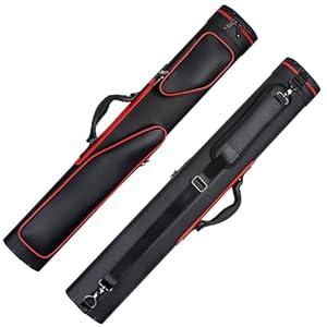 Collapsar Pool Cue Case 2X4, Billiard Stick Carrying Case Holds 2 Butts and 4 Shafts for Adults Billiard Cue Case