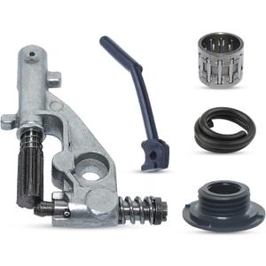 AUMEL Oil Pump Pressure Line Kit for Husqvarna 455 Rancher 455E 460 461 Chain Saw Replace 544180104, 537261501 & Worm Gear Oiler Pinion