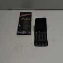 Pefei Tweezers Set - Professional Stainless Steel Tweezers for Eyebrows - Great Precision for Facial Hair, Splinter and Ingrown Hair Removal (Black)