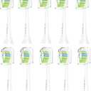 Replacement Toothbrush Heads Compatible with Philips Sonicare ProtectiveClean C2 G2 W 4100 5100 5300 Plaque Control Electric Toothbrush, Soft, 10 Pack Refills.