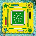 31.5" Large Floating Mahjong Table for Pool, Waterproof Thick Stable Pool Game Table, Floating Board Pool Game Tray Ideal for Friends Gatherings, Pool Summer Party, Green, 32" Large