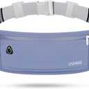 USHAKE Slim Running Belt, Workout Fanny Pack for Men Women,Exercise Waist Pack for Apple iPhone Holder, Runner Belt for Running Walking Cycling Camping Gym Dark Blue