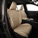 EKR Rav4 Seat Covers Custom Fit for Toyota Rav4 (Hybrid) SE/XSE 2026, Car Seat Cover Full Set for SUV,Factory-Style Interior Upgrade, Easy-Wipe Protection,Faux Leather(Beige)