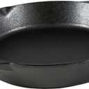 Lodge 12 Inch Pre-Seasoned Cast Iron Skillet - Dual Assist Handles - Use in the Oven, on the Stove, on the Grill, or Over a Campfire - Black