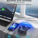 USB Charging Station for Multiple Devices Apple, TOPOINT 7 in 1 Power Strip with Wireless Charger for iPhone, 65W Fast Charging USB C Charger Block Phone for Samsung Android MacBook iPad Tablet