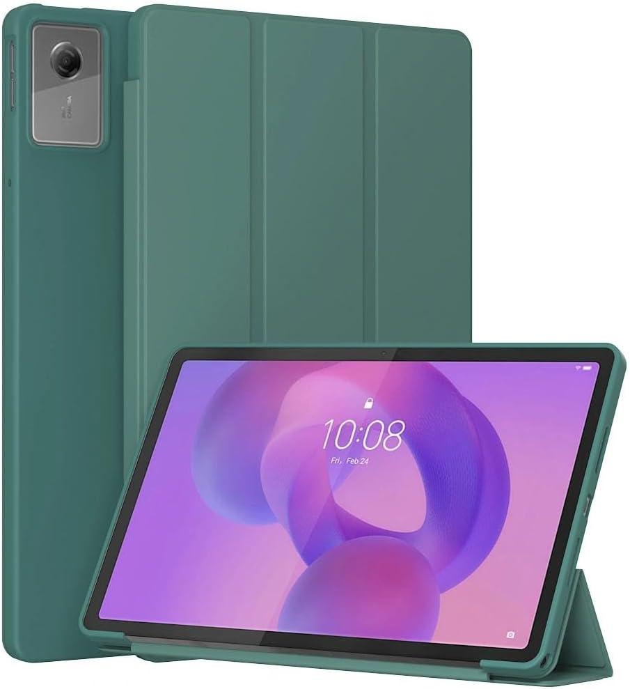 Case for Lenovo Tab P12 12.7-Inch (2023 Model, TB370FU / TB371FU) - Slim Lightweight Durable Trifold Stand Cover, Supports Auto Wake/Sleep, Green