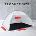 Portable Paint Booth Tent,Siebwin 10(L) x10(W) x6.2(H) ft Spray Paint Tent with Built-in Floor & Mesh Screen & Windproof Hooks, Painting Tent Station for Furniture DIY Hobby Tool, Spray Paint Shelter, White