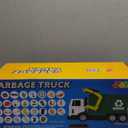 JOYIN Large Friction Powered Garbage Truck Toy Set, Includes Dumpster, Trash Bins, and Learning Cards for Kids, Boy Toys Birthday Gift for Boys Girls Kids Toddler Gift of Easter Basket Stuffers (Green)