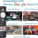 Universal Smart Remote Compatible with Hisense TV Remote Control Replacement 2025-2015, Voice, Bluetooth, Hisense Google, Android, Laser, Canvas TVs, 4K UHD, HD, Mini-LED, ULED