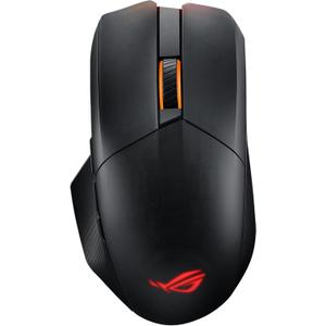 ASUS ROG Chakram X Origin Gaming Mouse, Tri-Mode connectivity (2.4GHz RF, Bluetooth, Wired), 36000 DPI Sensor, 11 programmable Buttons, Detachable Joystick, Paracord Cable, Black