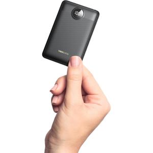 VEEKTOMX Small Portable Charger, Mini Power Bank 10000mAh, PD 22.5W Fast Charging USB-C Battery Bank, Travel Essentials Dual Voltage External Portable Powerbank for iPhone/Samsung/Google Pixel, Black