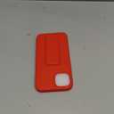 LAUDTEC Silicone Kickstand Case Compatible with iPhone 13, Vertical and Horizontal Stand Hand Strap Metal Kickstand Cover, Flexible Soft Liquid Silicone Stand Case for iPhone 13 (Red)